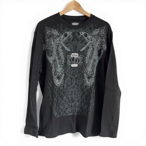 Black Long Sleeve Graphic Tee